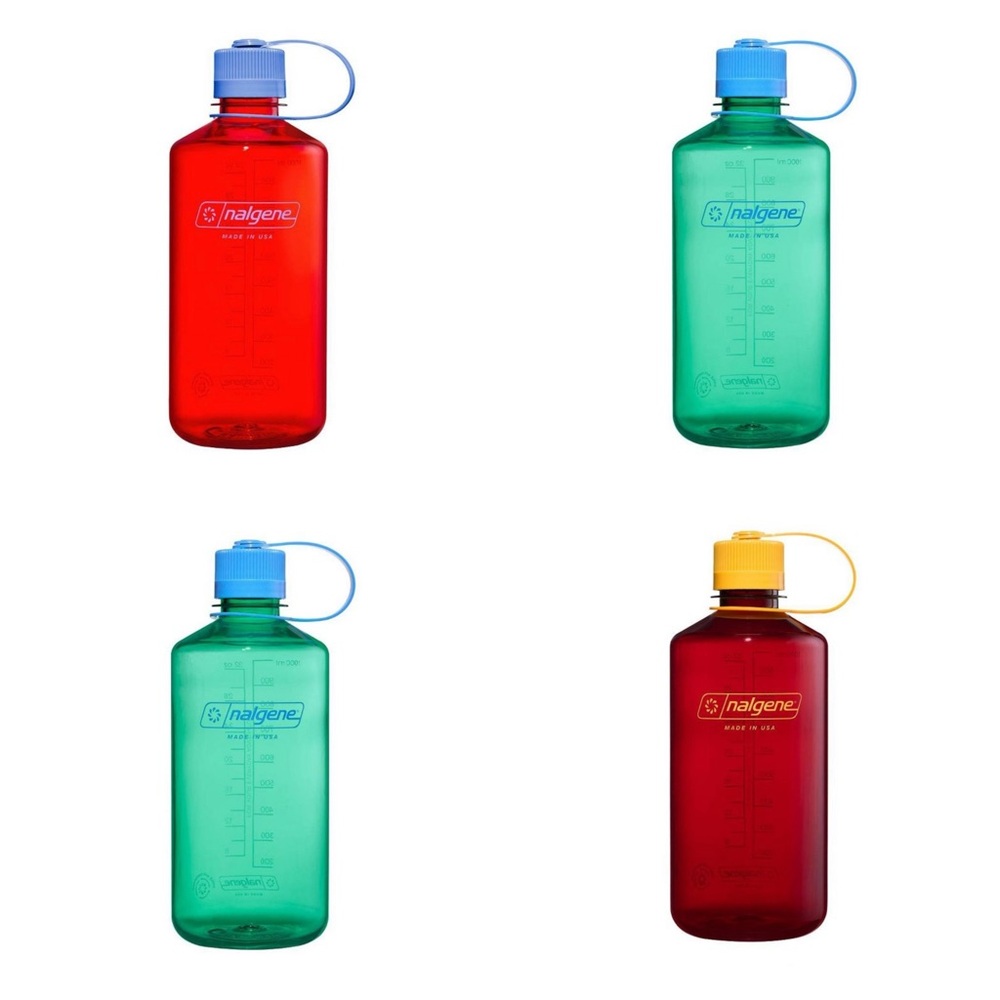 4x New Nalgene 32oz Water Bottle Mixed Colors BPA Free Made in USA Bundle Of 4